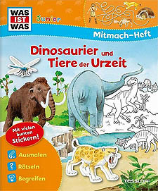 WAS IST WAS Mitmach-Heft Dinos -Tiere aus der Urzeit